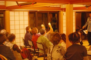 お泊りのお客様もお手伝いです(^.^)
