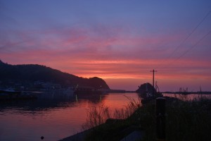 夕映えが綺麗です。